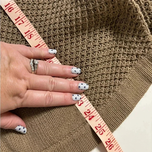 Anthropologie Sparrow Waffle Knit Cardigan Sweater Size Small Hooded Snap Button - Picture 4 of 8